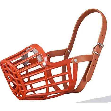 muselière panier plastique caramel taille 7 | Disponible
