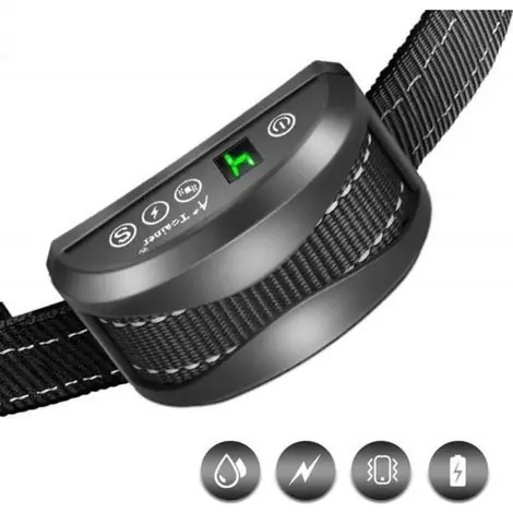 Collier Anti-aboiement Chien - 3 Modes Automatique IP65 Batterie Rechargeable Sangle Reflechissant Réglable pour Petit Gros Chien - Incontournable