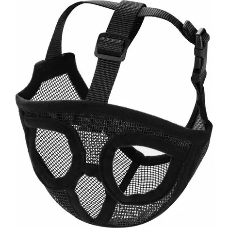 BDD Chien Muselière en Maille Réglable Museau Court de Chien Respirant Museliere Anti-Aboiement et Anti-Morsure Chien Masque de Museau Confortable Couvre-Bouche pour Chiens Grande Moyenne et Petite, S - Nouvel arrivage