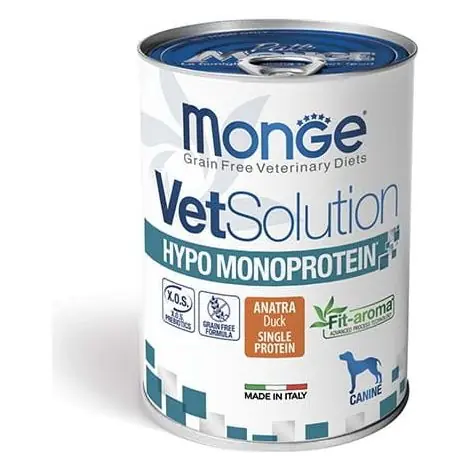 Monge Vet Solution Chien Hypo Monoprotéine Canard 400g | Réduction