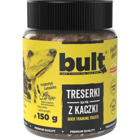 Dernière chance - Friandises d‘entraînement Bult Trainerki pour chiens, saveur canard, 150 g
