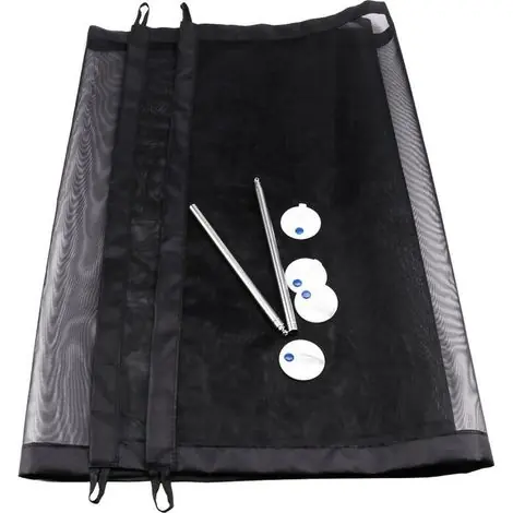 Cage pour chien, nylon, pliable, 72x180 cm, noire - Prix exceptionnel