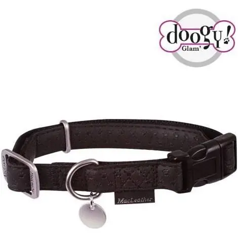 Collier réglable Mac Leather noir Taille T3 - Disponible maintenant