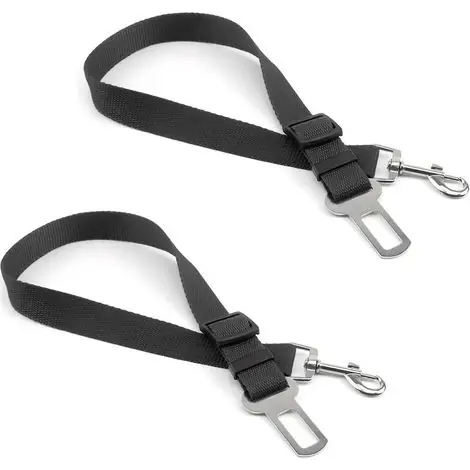 Produit phare | Pièces Ceinture De Sécurité pour Chien De Voiture, Harnais De Sécurité Chien Ajustable Voiture, Harnais Sécurité pour Chien avec Boucle, pour Toutes Les Races Chiens, Chats(Noir)
