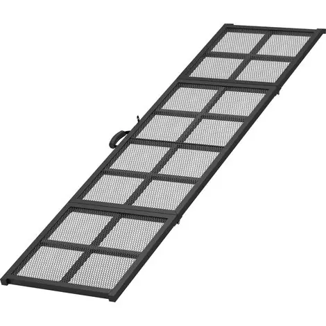 Rampe Escalier Chien Acier Pliable Antidérapante, Capacité 180 kg, Dimensions 191x50x4 cm, Noir, Idéale Petits et Grands Chiens - Derniers jours