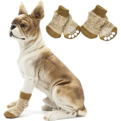 Haute qualité | Chaussettes de protection en coton pour chien