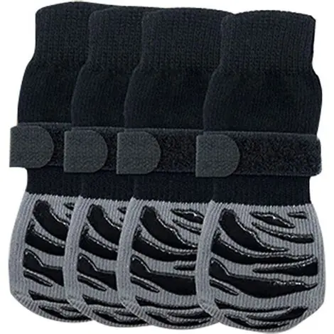 Économisez maintenant | Chaussettes antidérapantes pour chiens sur trottoirs chauds ou froids, bottes double face et protège-pattes pour chiens afin d‘éviter les chutes.