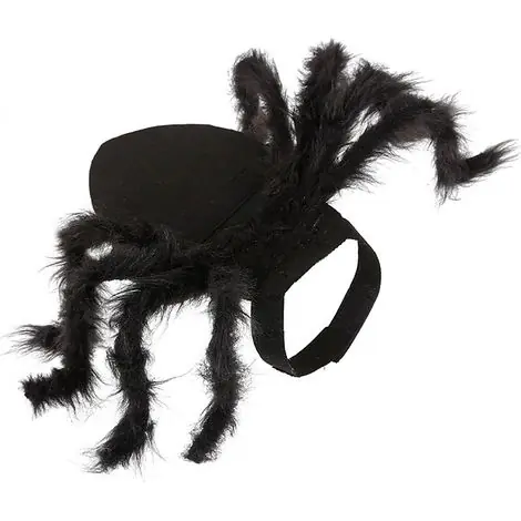 Costume D‘araignée pour Animaux de Compagnie Halloween Vêtements D‘araignée pour Animaux de Compagnie Chien Chat Simulation d‘horreur Araignées en Peluche Habiller Costume (comme - Haute qualité