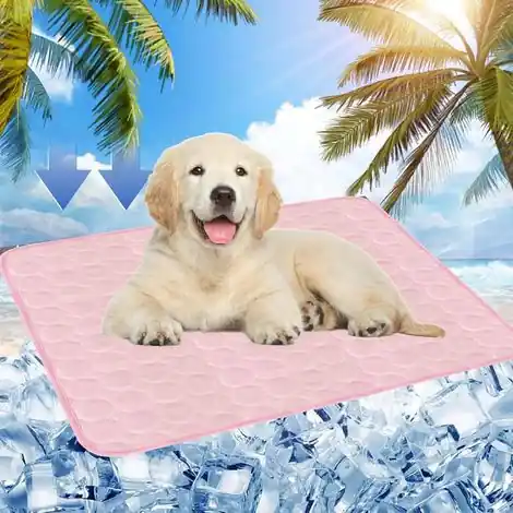 Ajoutez au panier - Tapis de refroidissement pour chien, tapis de refroidissement pour chien, lit d‘été pour chiens, tapis de refroidissement pour chiens, chats, animaux