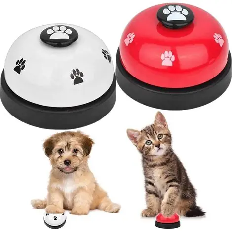 Commandez dès maintenant - Deux sonnettes de dressage pour chiens, petites sonnettes en laiton, clochettes pour aboiements de chats et de chiens.