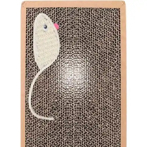 1 ensemble de griffoir en sisal pour chat – Dimensions 38 x 12,5 x 1,8 cm – Comprend de l‘herbe à chat – Design en forme de souris, super amusant - Remise