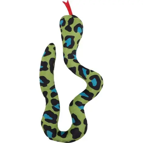 Jouet serpent à herbe à chat pour chat, meulage, nettoyage des dents, peluche résistante à l‘usure, à mâcher interactif pour chaton vert - Premium