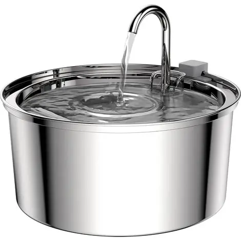 Toolive – Fontaine à eau pour chat 3,2L – Acier inoxydable – Pompe ultra-silencieuse avec filtre à charbon – Design moderne pour inciter à boire | Bon prix