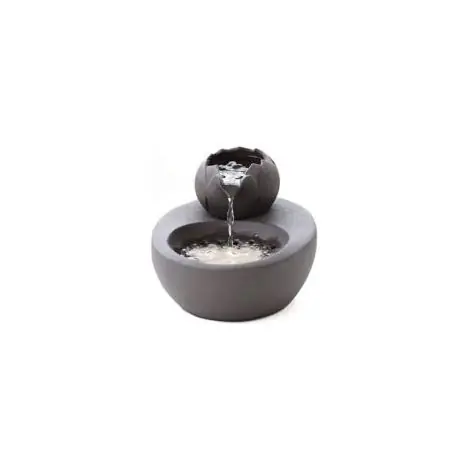 Fontaine à eau céramique 1,3L avec lotus vertical et filtre automatique – Pour chats et petits chiens – Silencieuse 45dB – Noir | Ajoutez au panier