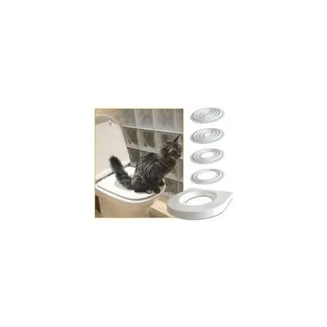 Tout juste ajouté - pair Kit de toilette pour chat – Bac en plastique non toxique – Convient aux grands chats et chatons – Installation facile