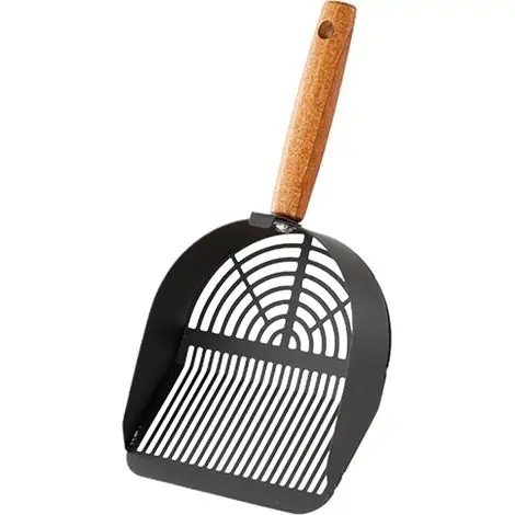 Offre exclusive - Pelle à Litière,Pelle pour Bac à Litière en Acier Inoxydable Manche Long Ergonomique avec Tamis Robustes, Accessoires pour Hygiène Domestique des Animaux