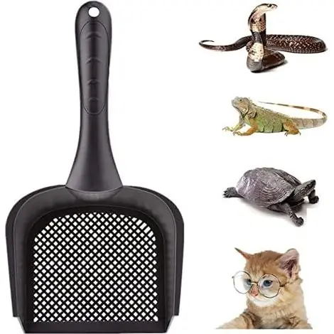 Dernière chance | 1 Pelle à litière pour Chat, Pelle pour Chat, Pelle pour Reptile, Sable, Petite Tamis pour Terrarium, Nettoyage de litière