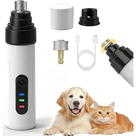Lime à ongles pour chiens et chats, silencieuse et rechargeable. - Super offre