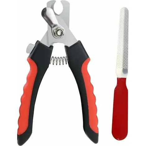 Super offre - Coupe-Griffes pour Chien et Chat Pince à Ongles coupante avec Lime à Ongles Coupe-Ongles Professionnel pour Chien et Chat- Rouge