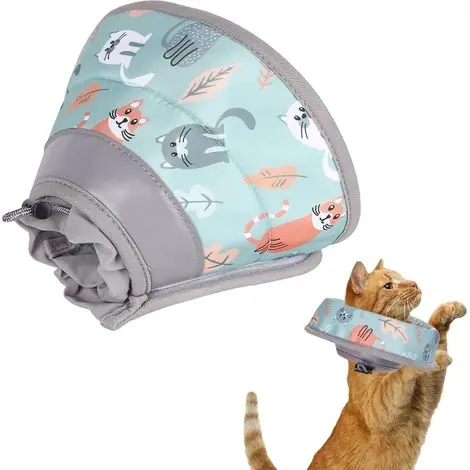 Collier de récupération souple pour chat, collerette anti-léchage et anti-morsure, protection confortable pour animaux | Disponible dès maintenant