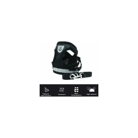 Harnais pour chat, laisse Harnais pour chat, harnais pour chat, laisse pour harnais pour chat, harnais pour chat avec laisse gilet réfléchissant, laisse réglable pour harnais pour chat petit, pour pro | Coup de cœur des clients