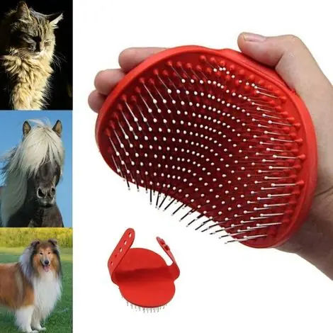 Brosse démêlante pour Animaux, Chien ou Chat à poils longs ou laineux. Idéale pour la queue et la crinière des Chevaux. Elimine noeuds, poils morts, poussières, insectes. Accessoire de Toilett - Achat sécurisé